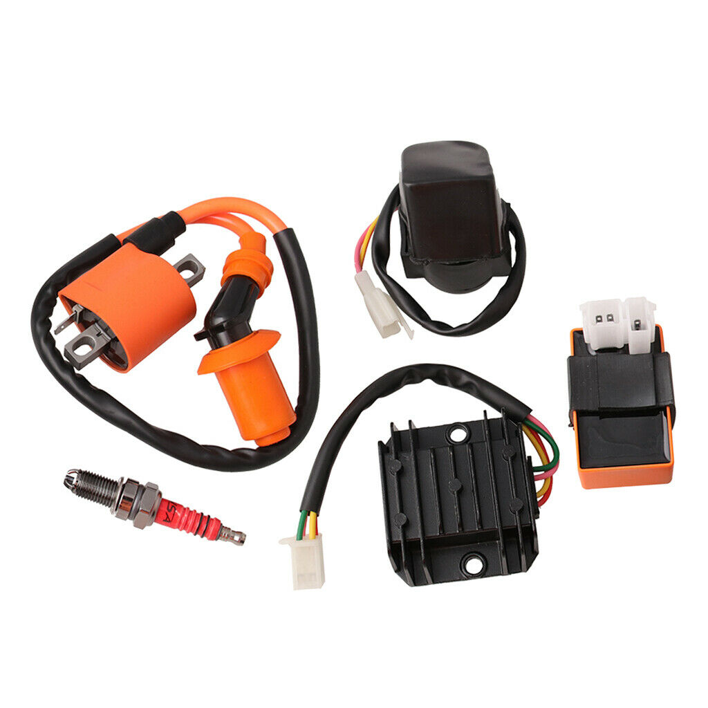 6 Pin Ignition Coil Solenoid Relay Kit fits Go Kart GY6 50cc 125cc 150cc