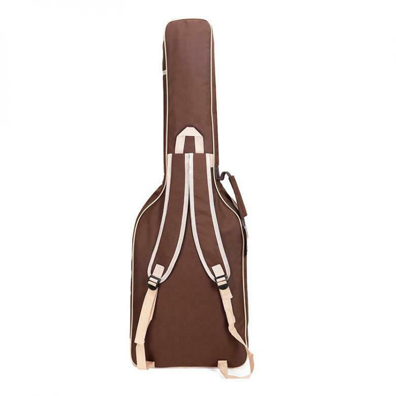 101 x 33 x 6cm Oxford Fabric Electric Guitar Case Coffee Waterproof