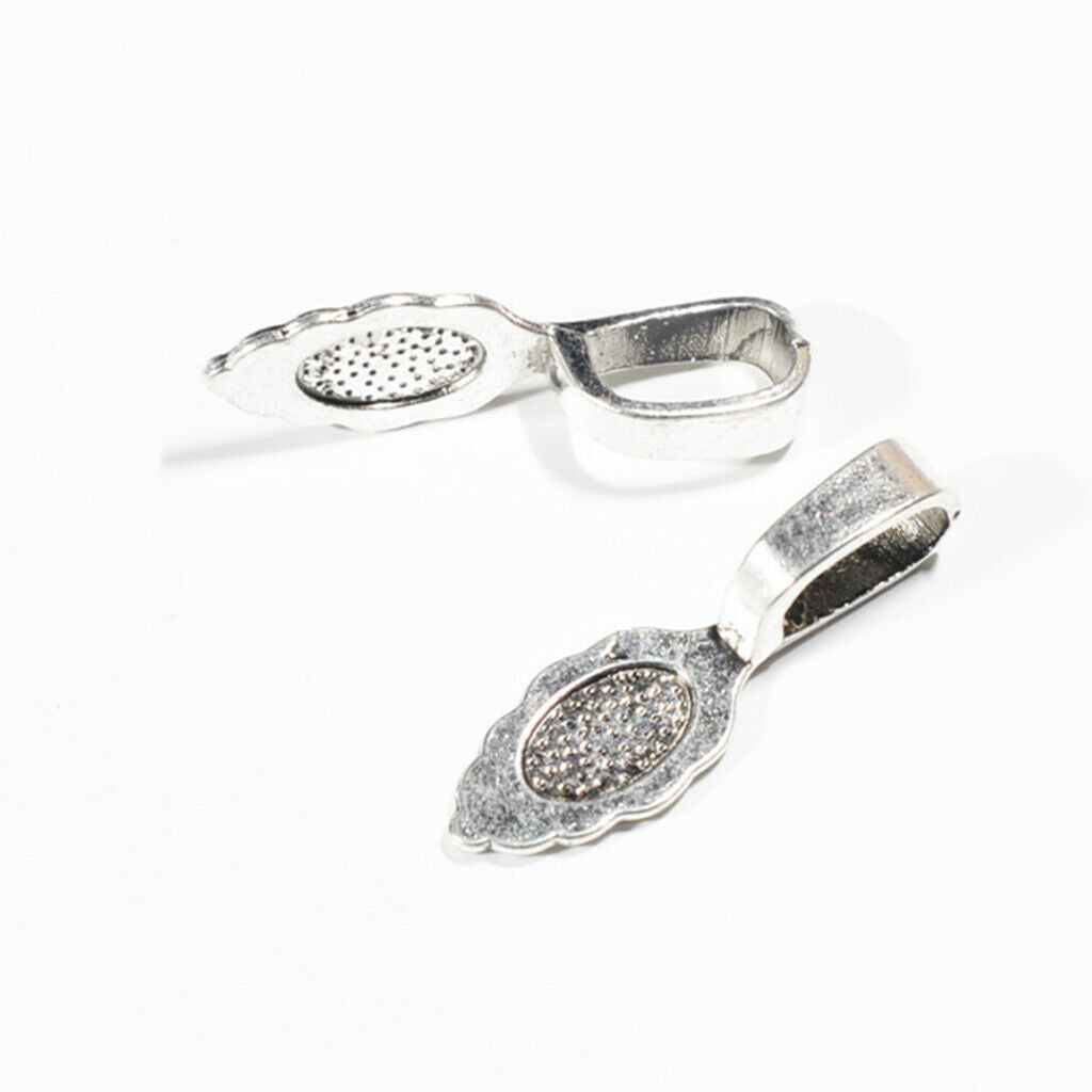 30x Oval Glue Pendant for DIY Jewelry