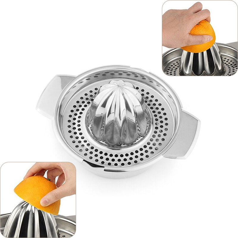 Stainless Steel Citrus Orange Juicer Lemon Fruit Hand Squeezer Kitchen Tool BDAU