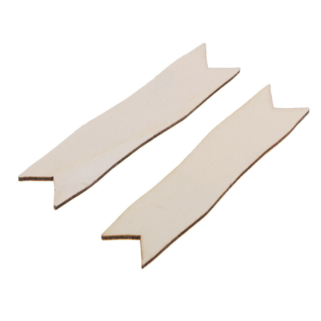 50Pcs Natural MDF Cut Arrow Shapes Blanks Signs Wooden Embellishments Crafts
