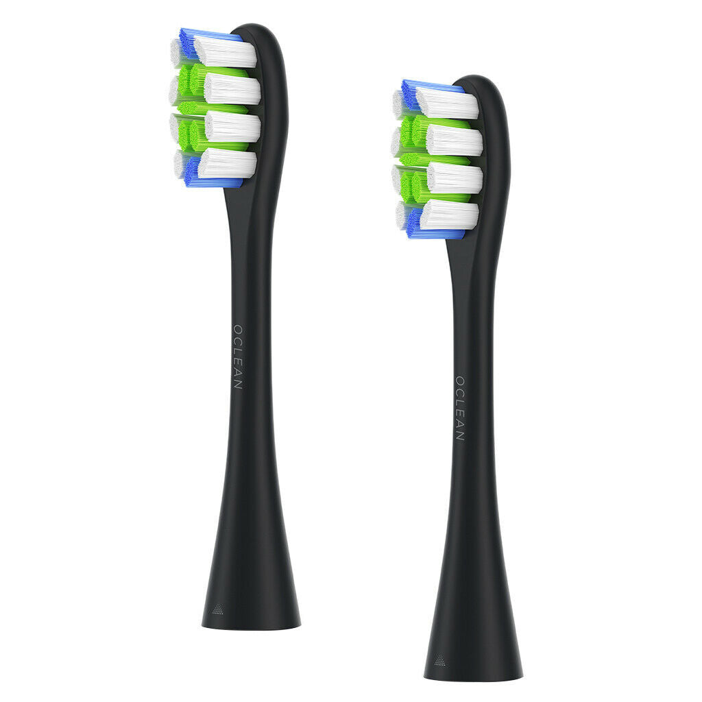 2pcs Sonic Toothbrush Heads Replacement for Toothbrushes Black_Multi Color
