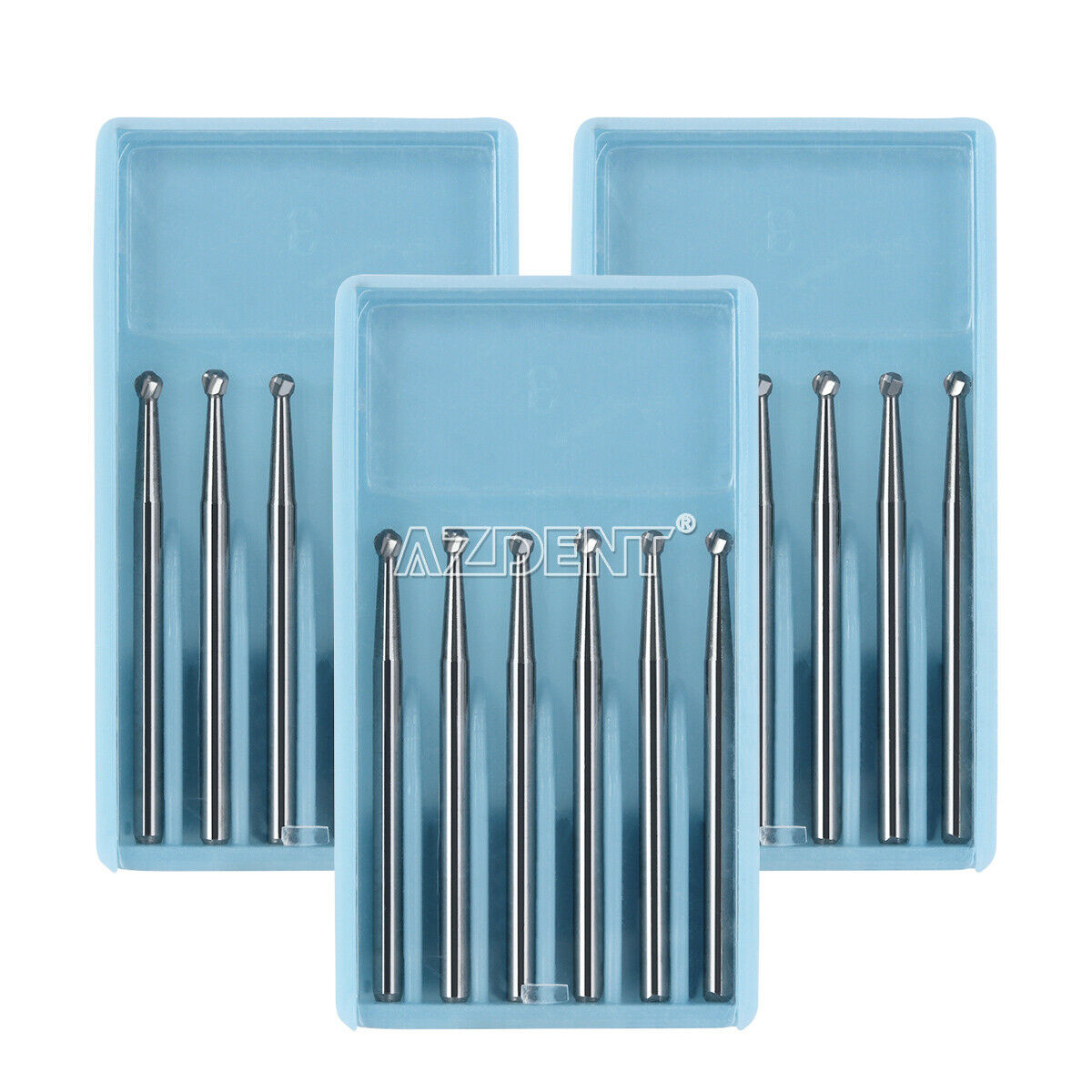 10 Kits Dental Surgical Tungsten Carbide Burs Round Type FGXL 4 25mm 1.4mm