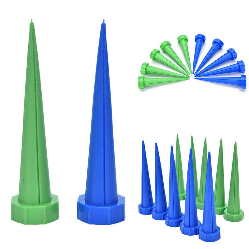 10X Automatic Garden Cone Watering Spike Plant Flower Waterers Bottle Irr.l8