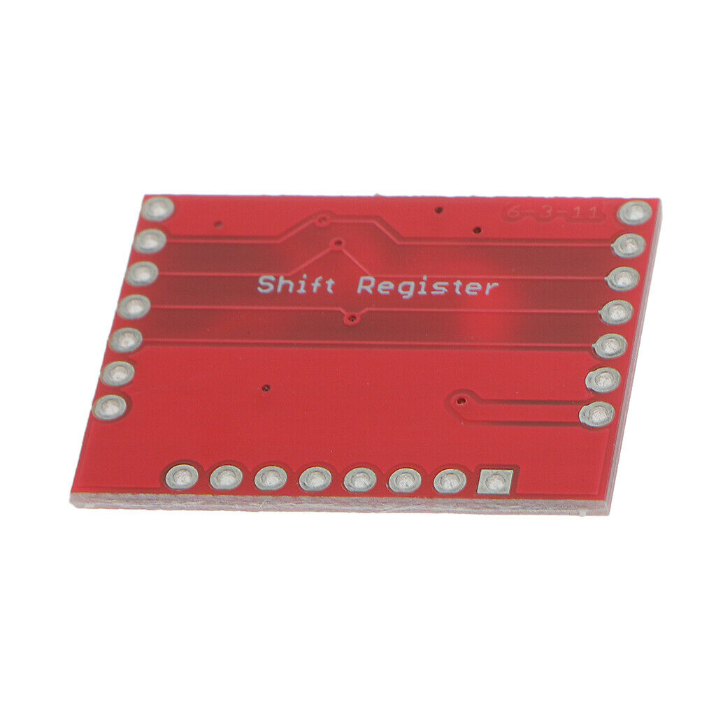 10X Plastic 74HC595 Register Board Breakout IC Standard 0.1" Spaced Headers