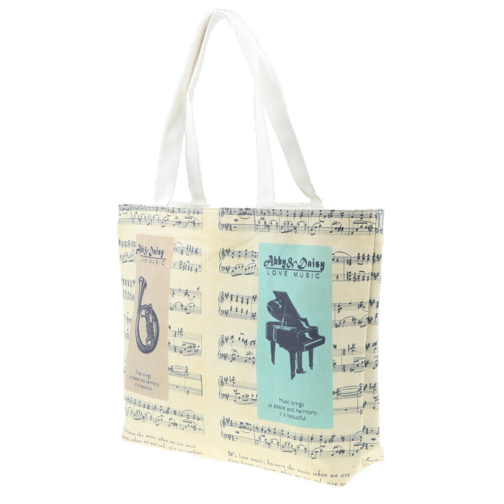 Fashion Music Handbag Tote Bag Shopping Bag for Women Kids Student 2