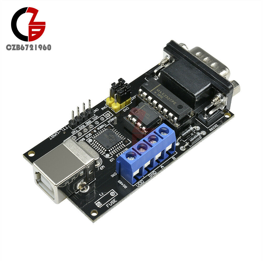 USB to Serial RS232/UART TTL/RS485 DB9 Converter Adapter Module FTDI FT232BM/BL
