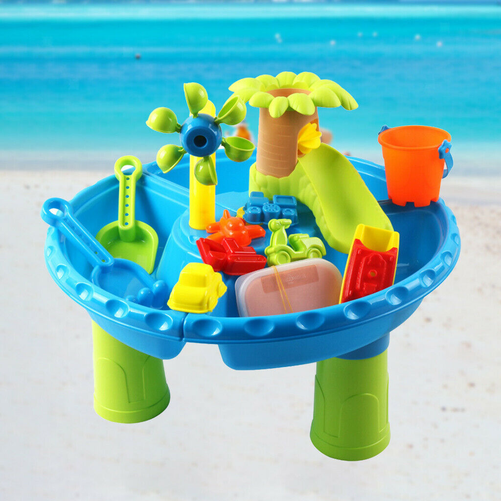 Outdoor 4-in-1 Summer Sand Water Table Toys Kids Activity Sensory Play Table