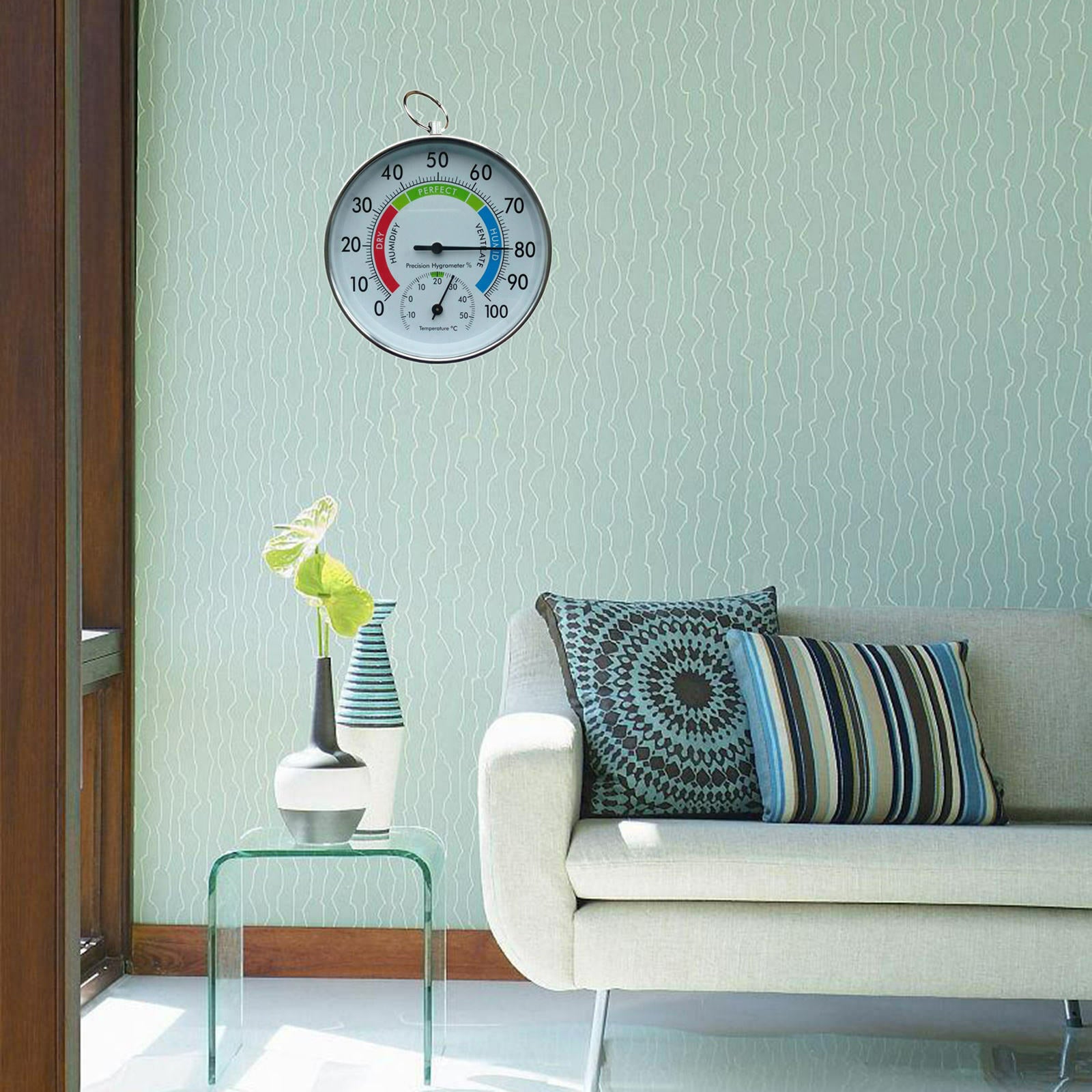 4inch Thermometer Meter Indoor Garden Home Humidity Hygrometer Gauge Monitor