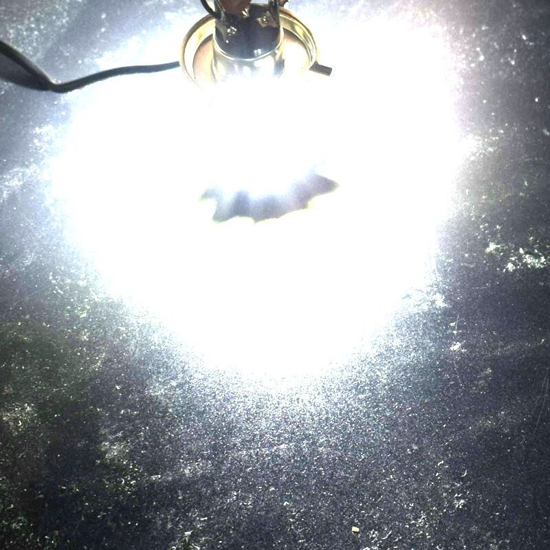 H4 18W Motorcycle Headlight Front Blub 2000LM Super Bright 3*COB LED Hi/Lo Lamp