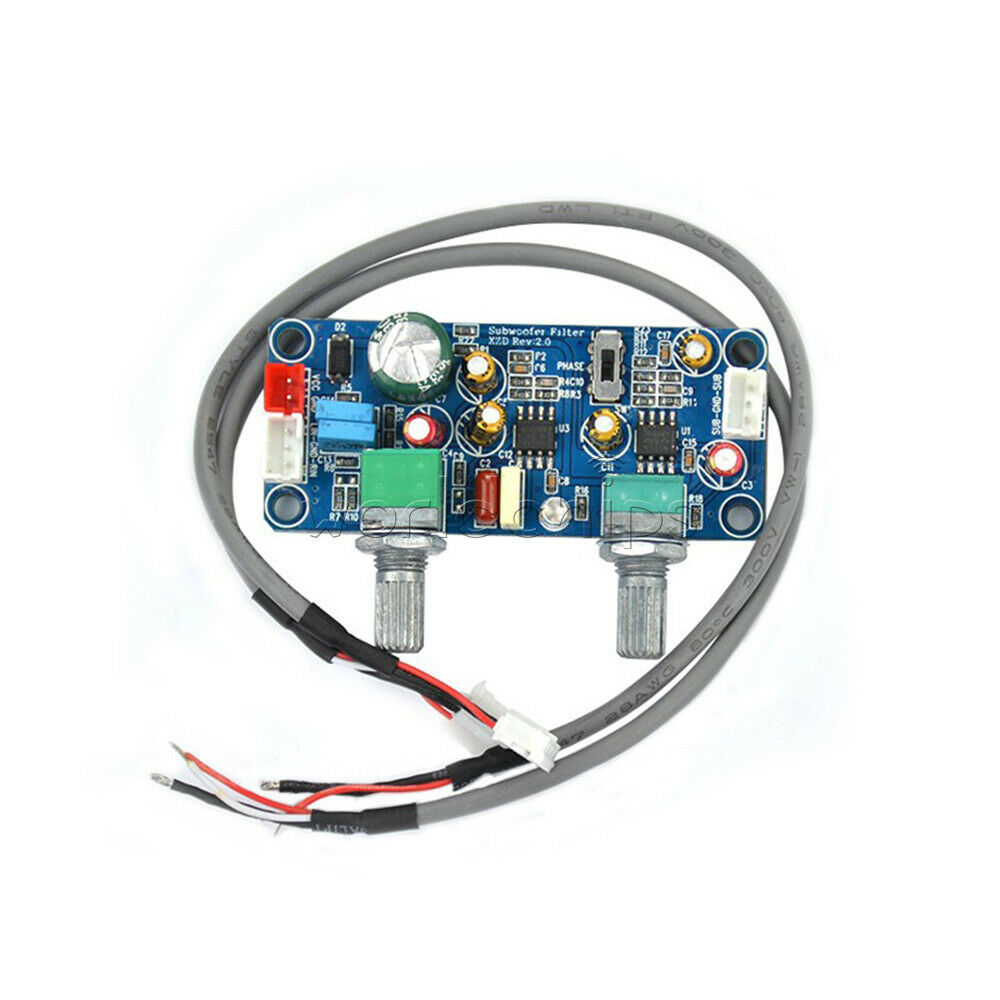 DC 9-32V Single Power Low Pass Filter Bass Subwoofer Pre-AMP Amplifier Board