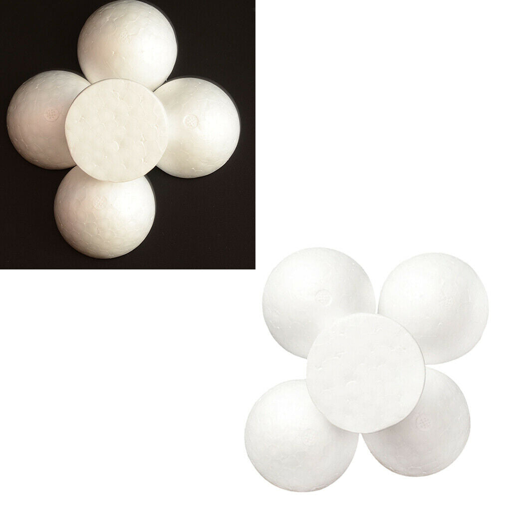 Prettyia 10 Foam Balls Polystyrene120mm Half Round Christmas Decoration Ball