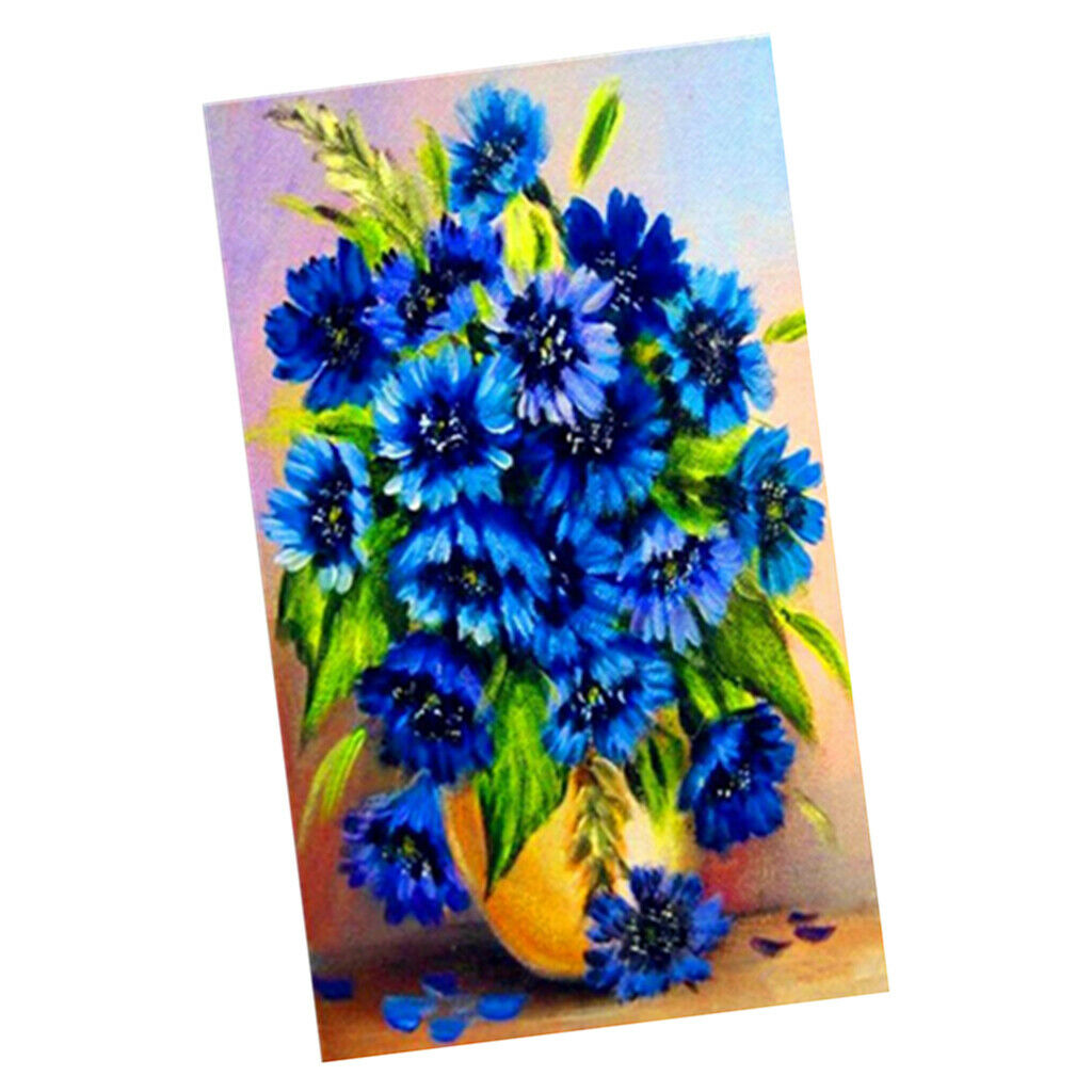 DIY Work 5D Diamond Painting Kit Needlework Rhinestone Cross Stitch Flower