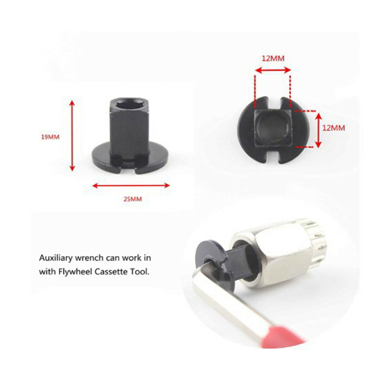 Bike Cassette Removal Maintenance Repair Lockring Remover 8mm Hex Wrench