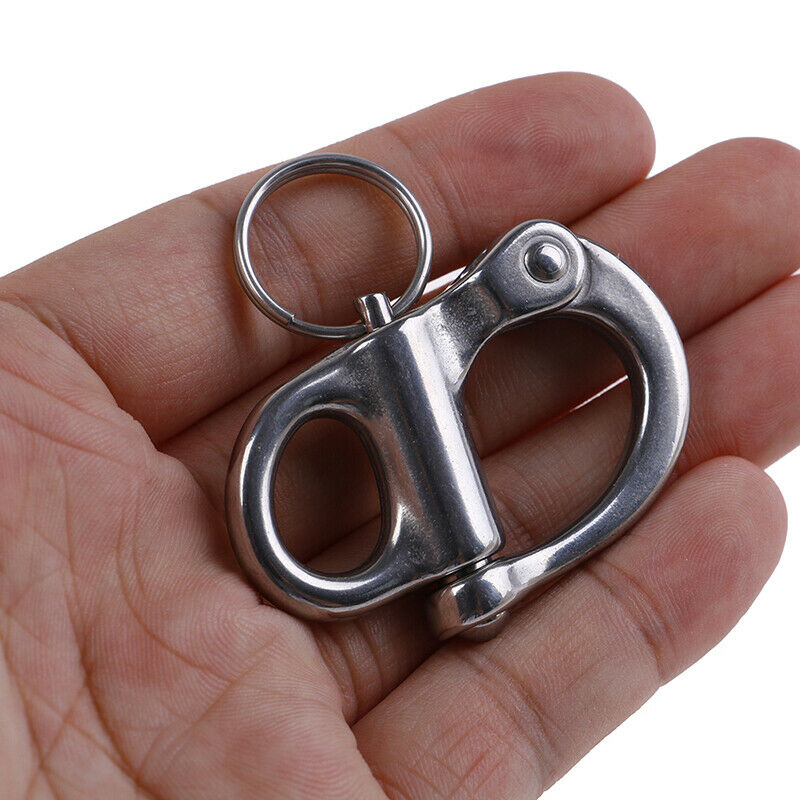 316 Stainless Steel Rigging Sailing Fixed Bail Snap Shackle Yacht Outdoor.l8