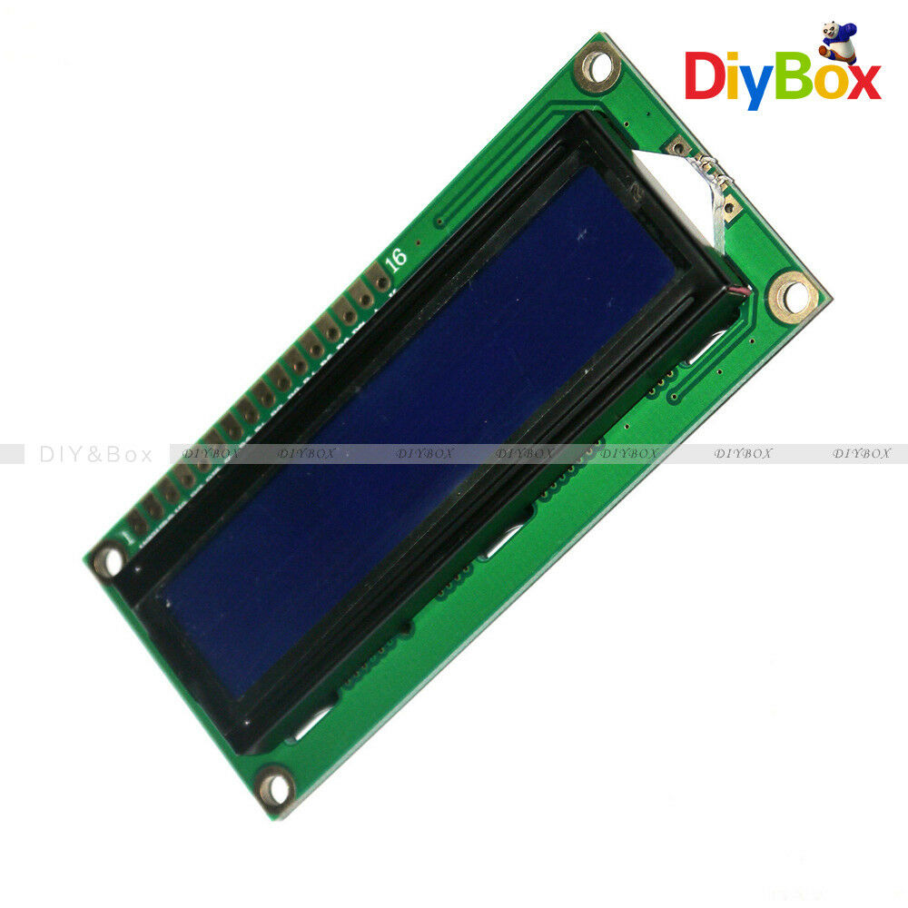 Blue Backlight LCD1602 3.3V 16X2 Lines White Character LCD 1602A F Raspberry Pi