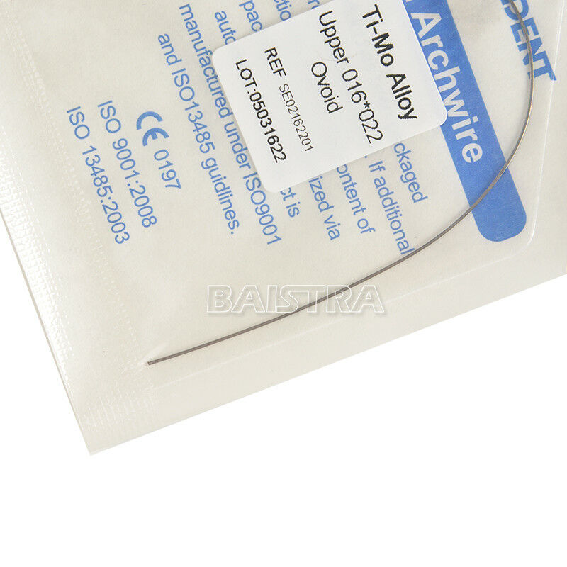 50 Pack AZDENT Dental Orthodontic Beta TMA Arch Wire Ti-Mo Alloy 17X25 Lower