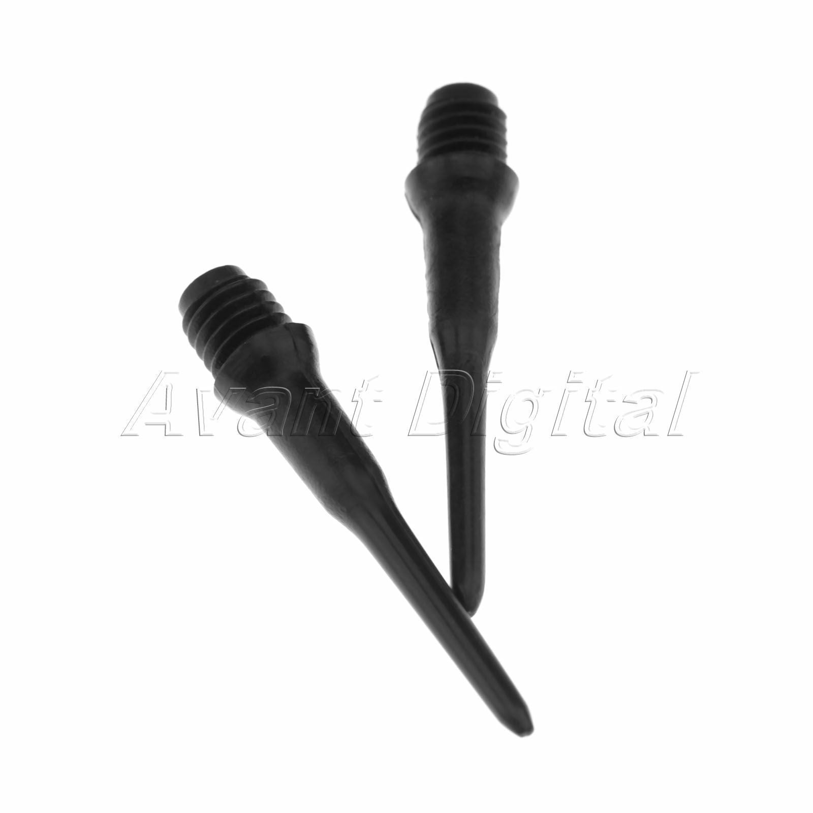 100 Pcs Durable Soft Tip Replacememt Nylon Point Soft Tip Darts Tools Black