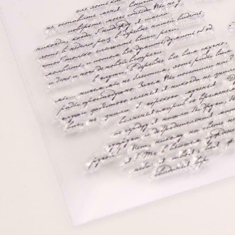 Words DIY Silicone Clear Stamp Cling Seal Scrapbook Embossing Album Decor Craft