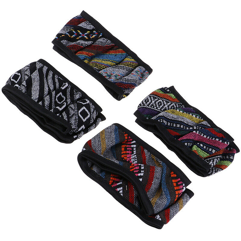 1x Pretty Ethnic Auto Car Steering Wheel Cover Breathable Flax Universal .l8