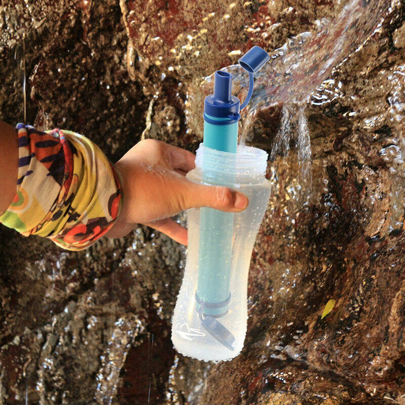 Outdoor Straw Water Filter Emergency Portable Hiking Adds a Protection To Travel