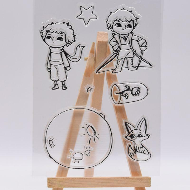 Prince Planet Cartoon Silicone Seal Stamp DIY Scrapbooking Photo Album Decor