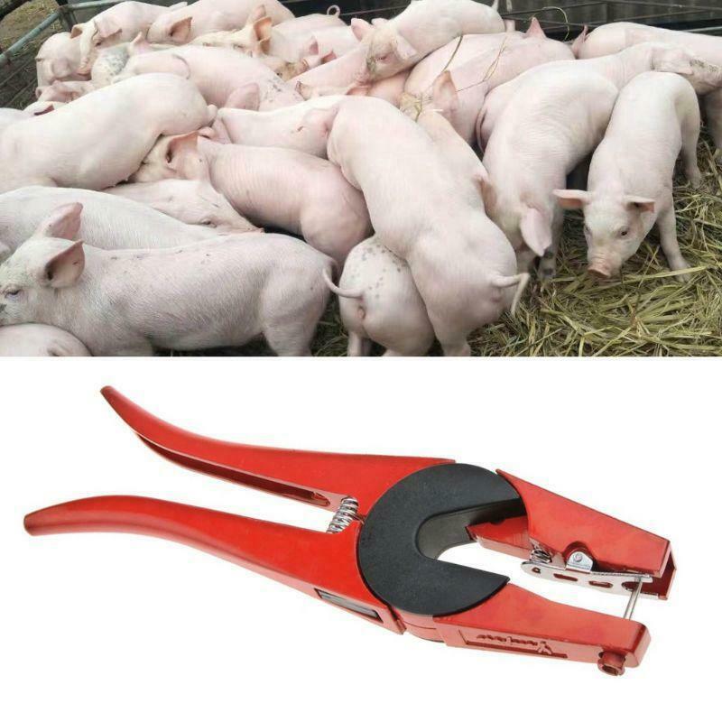 Livestock Cattle Pig Ear Tag Clamp Applicator Rabbit Sheep Ear Mark Pliers and