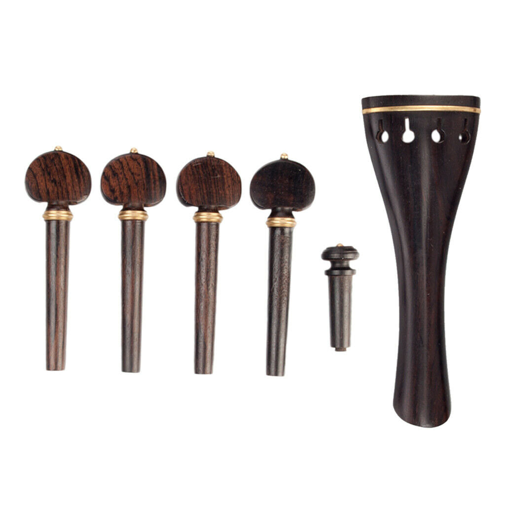 Wooden 4/4 Violin Piece Set with Tuning Tip