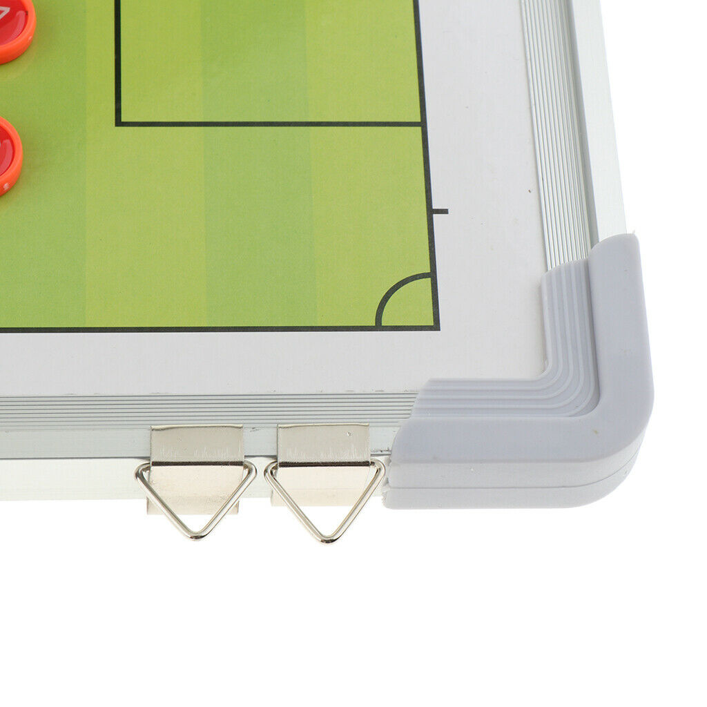 Aluminum Alloy Soccer Coaching Board Football Training Clipboard with Hook