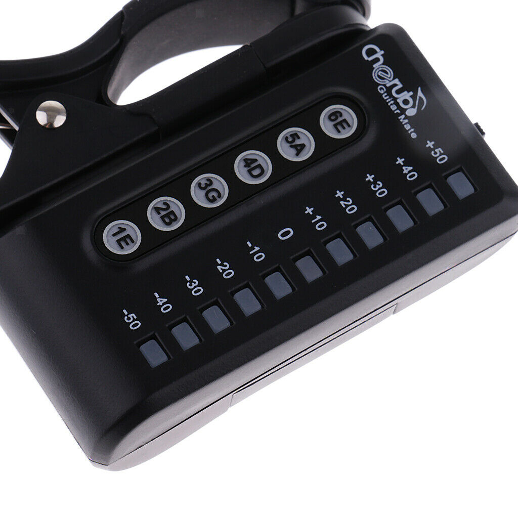 Cherub WST-550G Guitar Matte Clip-on Tuner for Electric Guitars