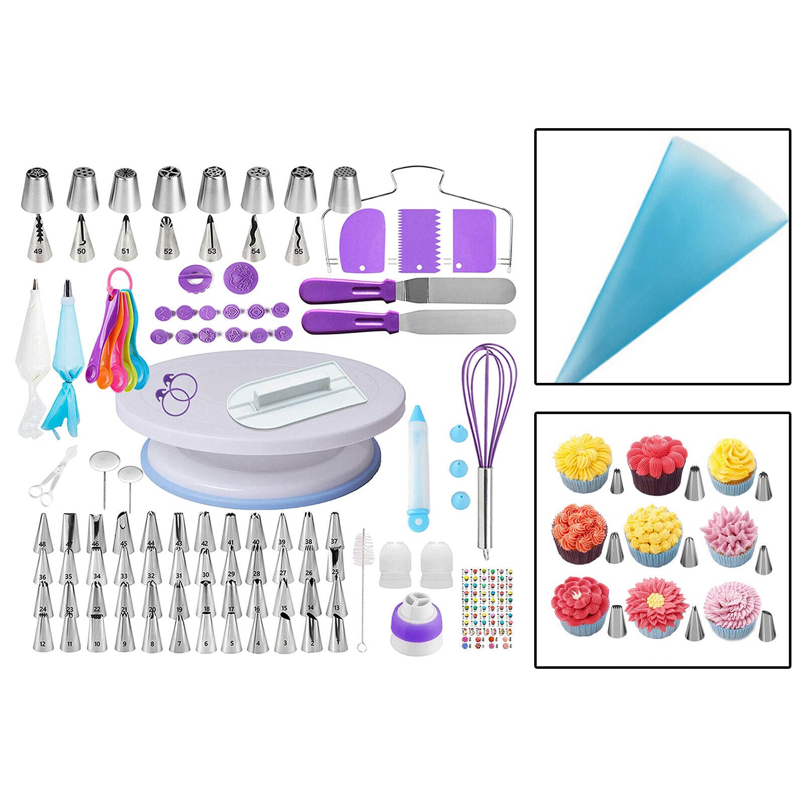 137PCS DIY Icing Bag Pastry Nozzles Tips Set Baking Decorating Making Tool