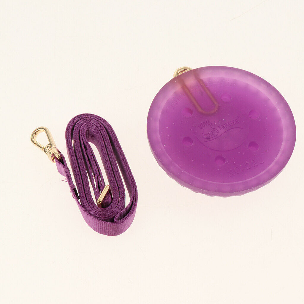 Silicone Cello Endpin Stop Stopper Holder Anchor Anti-slip Mat Round Purple