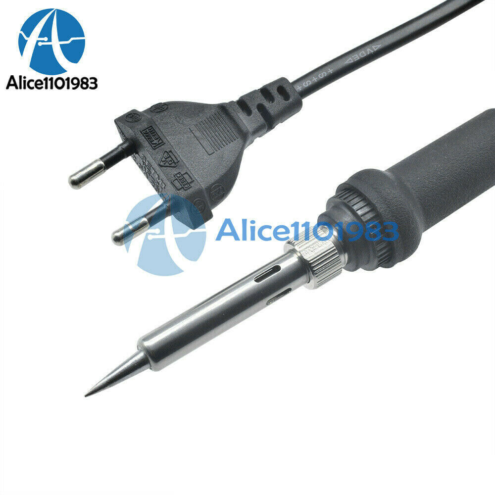 220V 60W Adjustable Temperature Welding Heat Pencil Soldering Iron Tool EU Plug