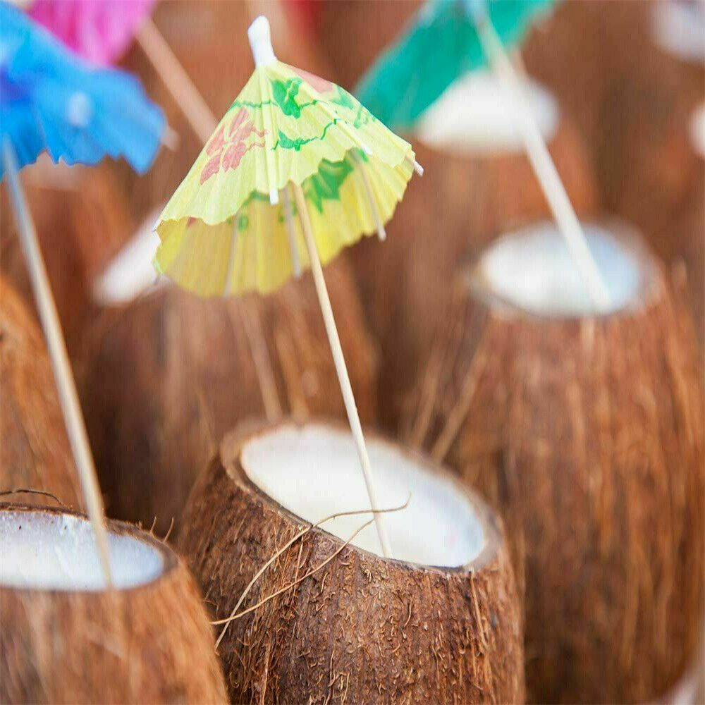 50 x Novelty Cocktail Umbrellas Party Drink Decor Umbrella Birthday Wedding UK
