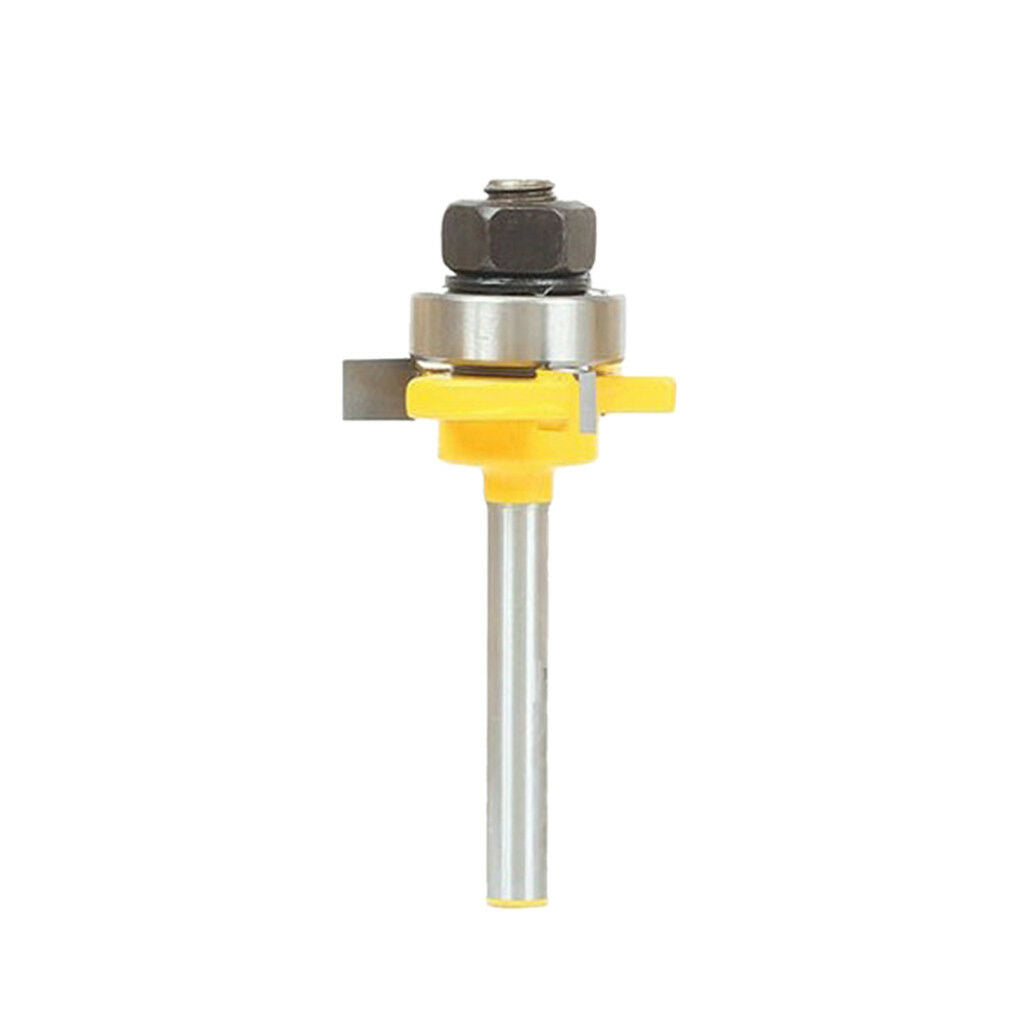 2pcs Tongue & Groove Router Bit Set 1/4" Shank Wood Cutter Tool