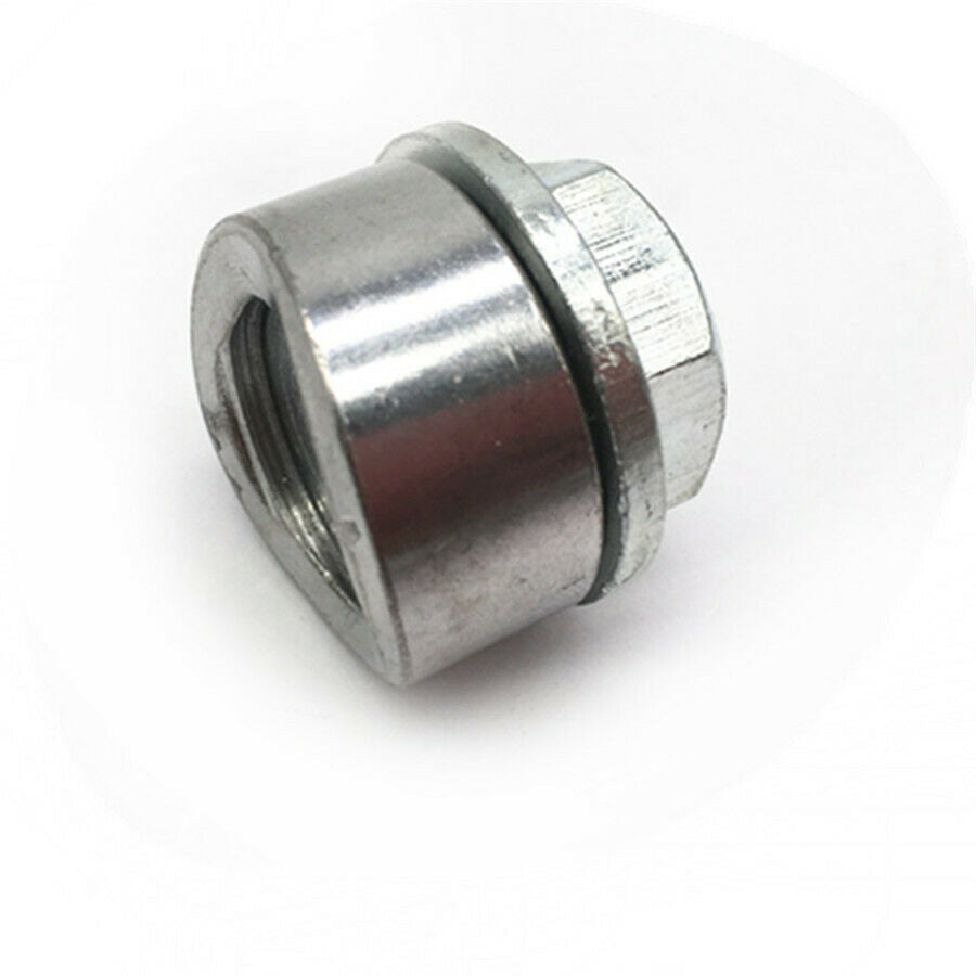 M18 X 1.5 Thread  O2 Oxygen Sensor Step Style Bung Port Boss Nut w/Zinc Plug