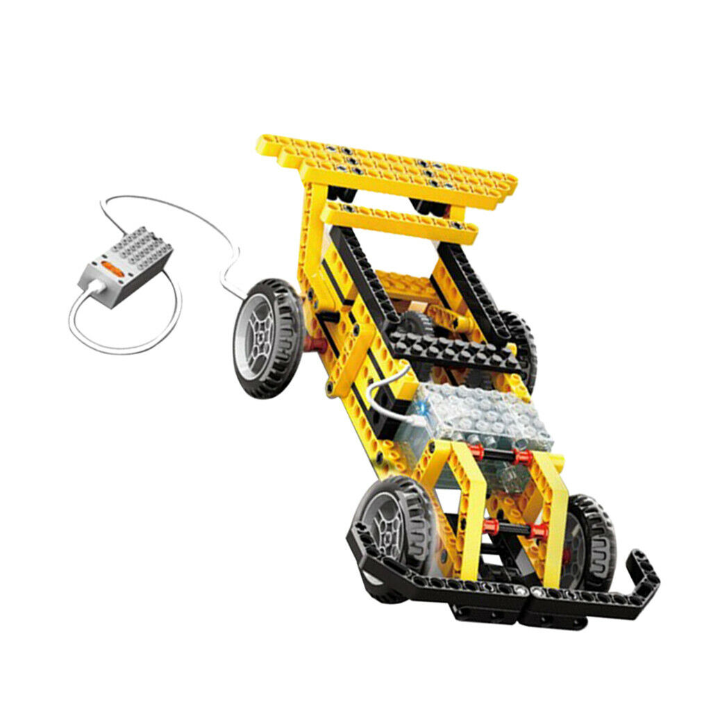 Kids DIY Assemble Battery Powered Car Blocks Kits Crafts