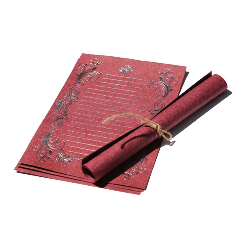 4PCs/Pack Retro Hot Stamping Envelope Paper Romantic Pattern Letter Stati.l8