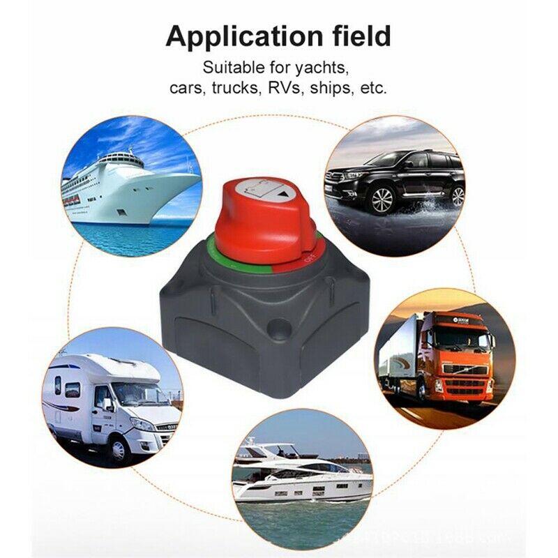 12-60V RV Disconnect Rotary 3 Position Car Battery Isolator ON/OFF Switch foA2C6