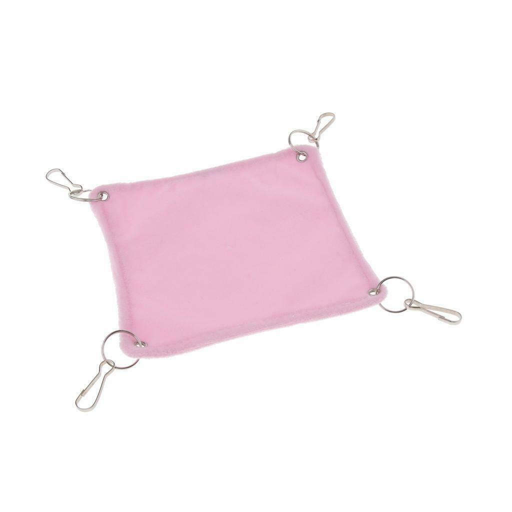 Small Hamster Hammock Cage Hanging Bed Nest for Birds Hamster Mice Pink-S