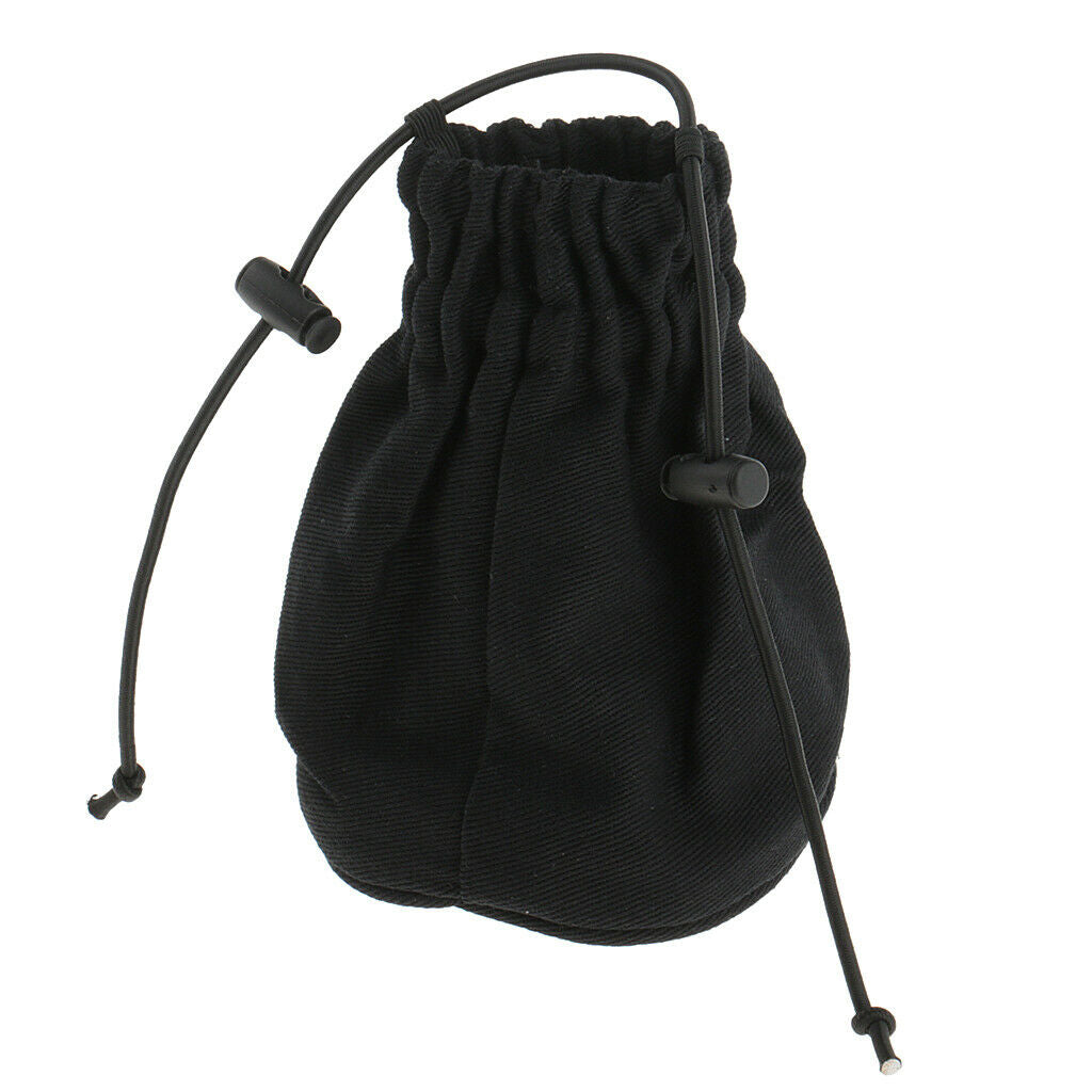 2x Professional Hairdressing Foldable Canvas Black Universal Hair Dryer Sock