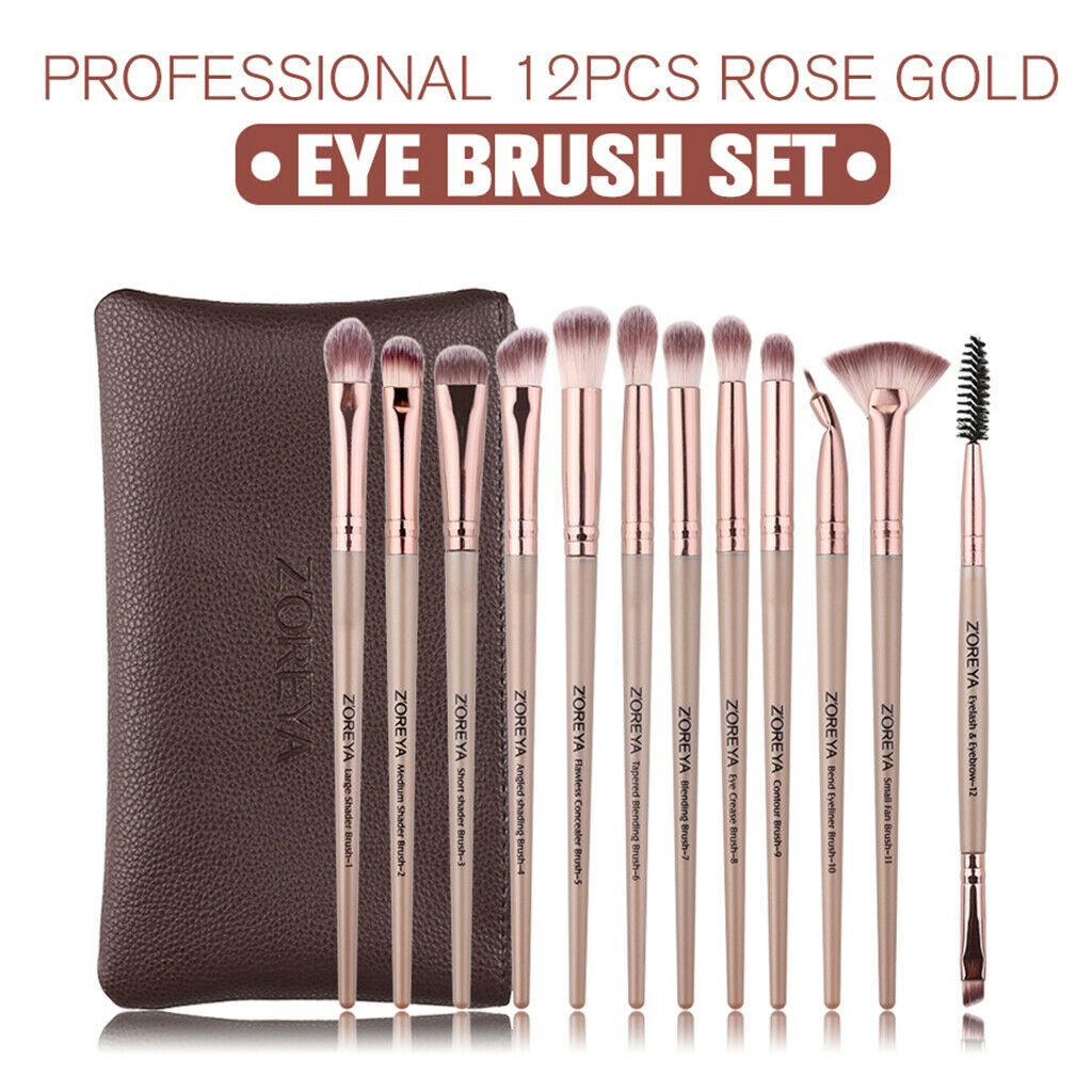 12pcs Makeup Brushes Set, Professional Premium Synthetic Makeup Brush Set Kit