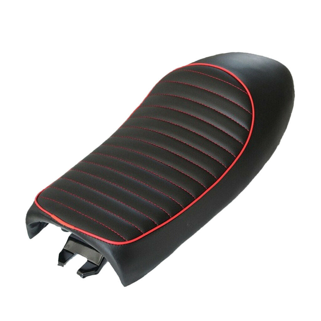 Universal Motorcycle Cafe Racer  Style Retro Seat Cushion - Black