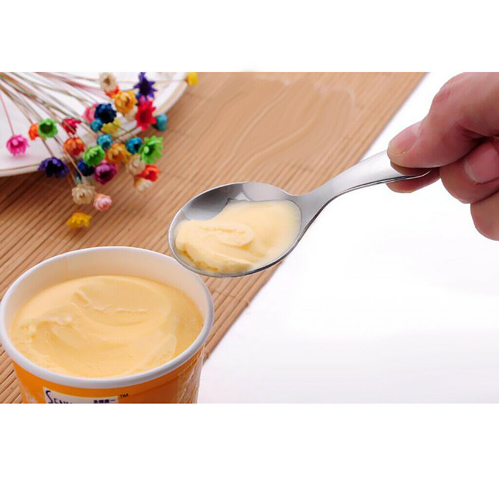 6pcs Mini Stainless Steel Spoons Small Salt Spoons, Sugar Condiments Spoons
