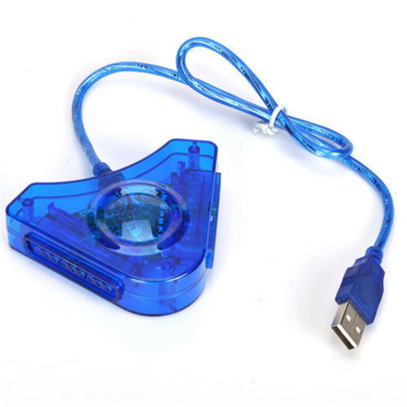 Dual PS1 PS2 PSX Controller Game Console Joystick To PC USB Converter Adapter