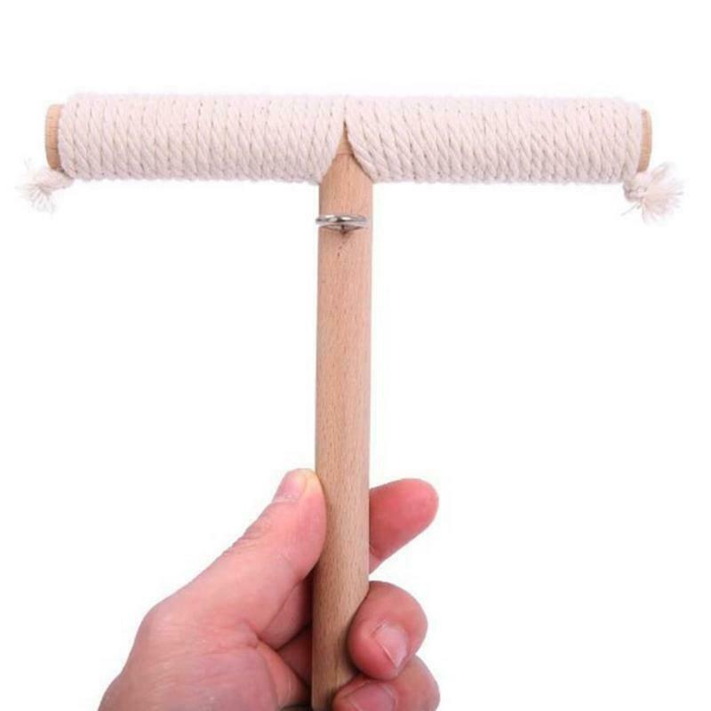 Parrot Wooden Stand Bird Natural Wood Perch Grinding Bar T Shape Easy to Install