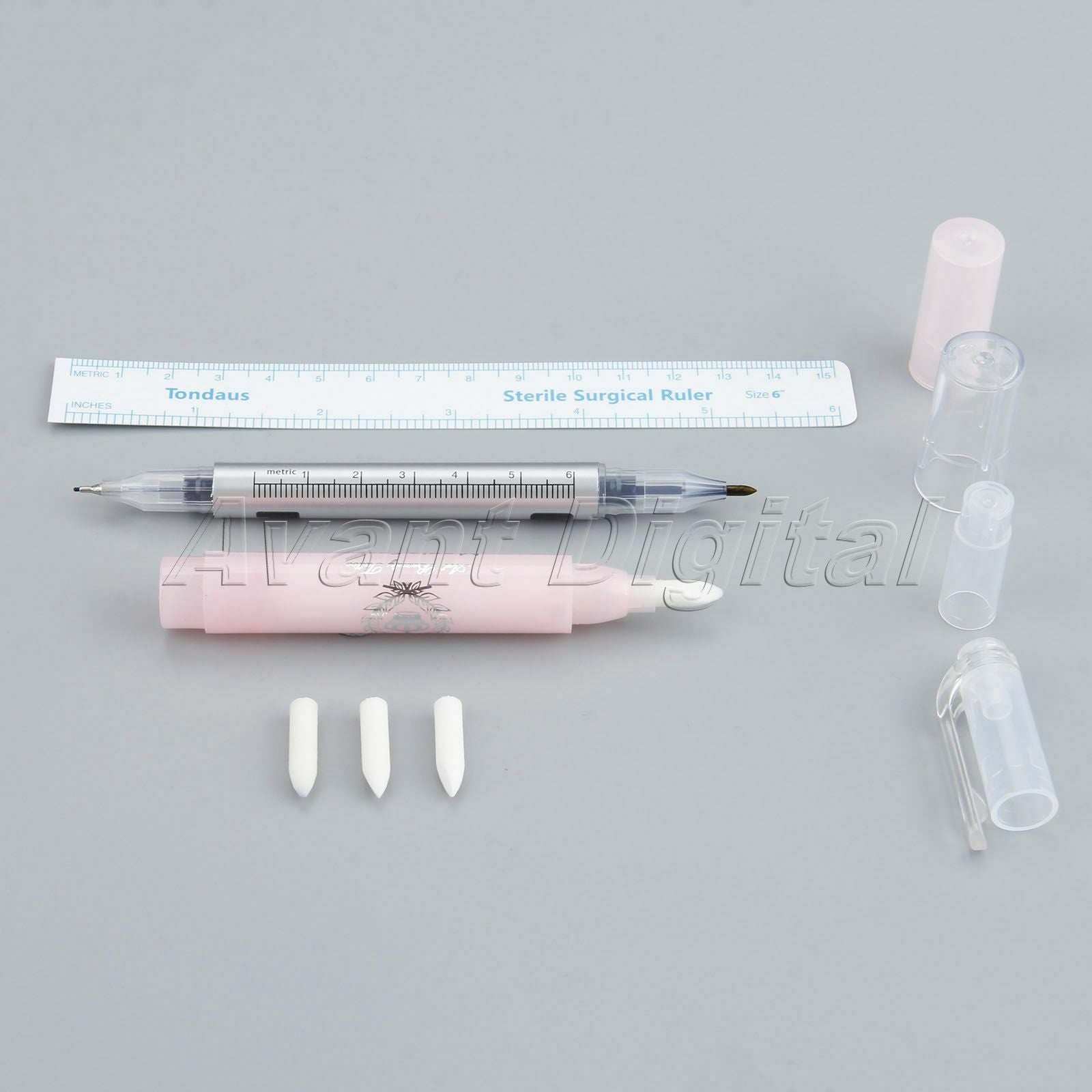 Makeup Tool Tattoo Marking Pen Lip Eyebrow Measuring Ruler Marker Remover Pen