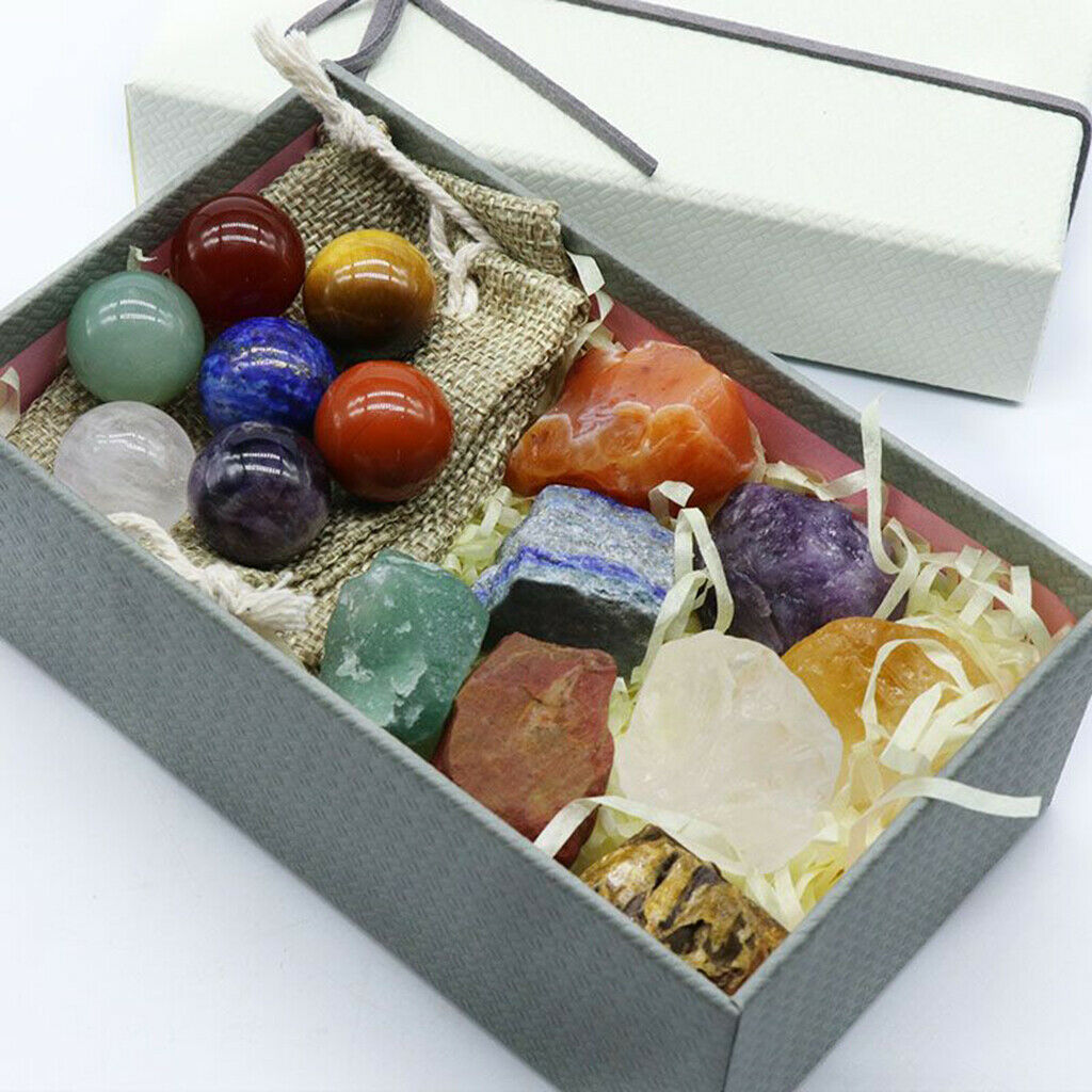 Premium Natural Crystal Energy Stones Amethyst Citrine Red Agate Gems Gifts