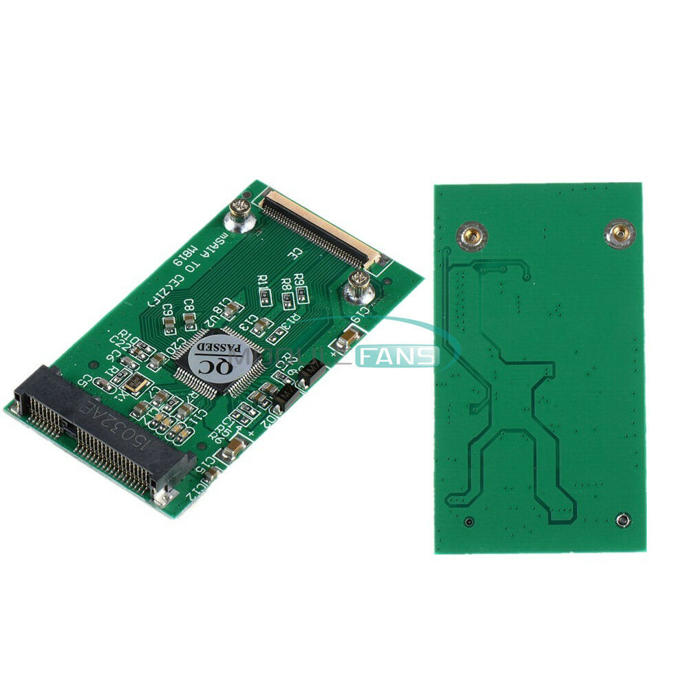 Mini mSATA PCI-E 1.8" SSD To 40Pin ZIF CE Cable Adapter Converter Card TOP