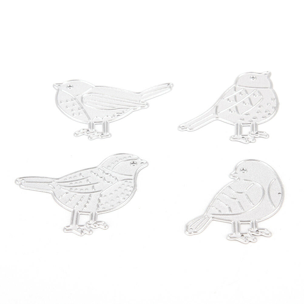 Four bird Metal DIY Cutting Dies Stencil Scrapbook Album Paper Card .l8